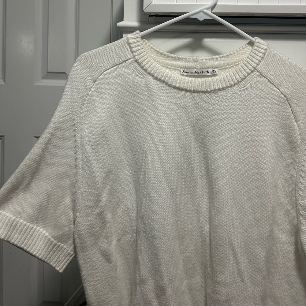 Abercrombie & Fitch  White Knit Sweater